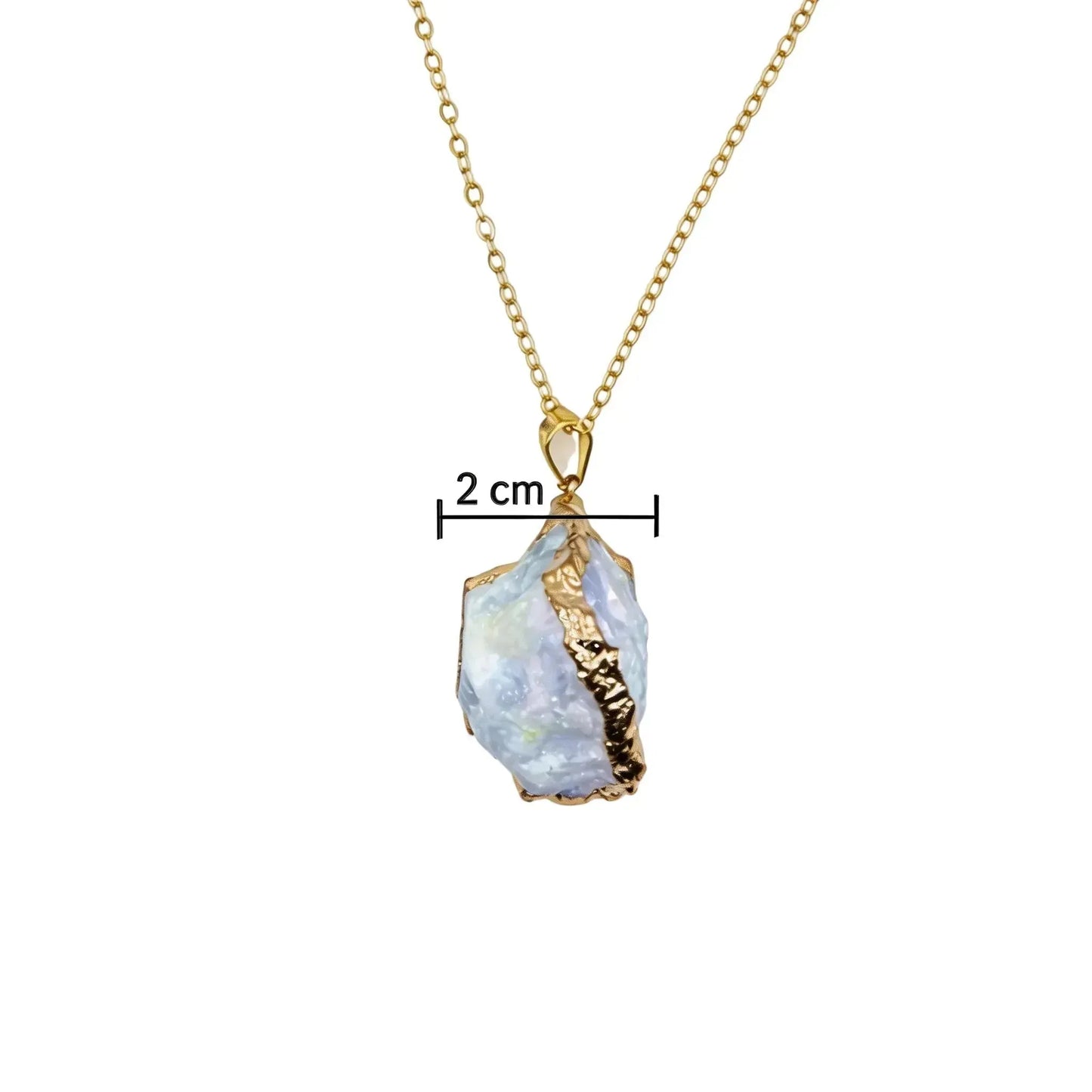 CHIGROVE Raw Aquamarine Crystal Necklace | Healing Jewelry for Women Self - Care Gifts - ChiGrove
