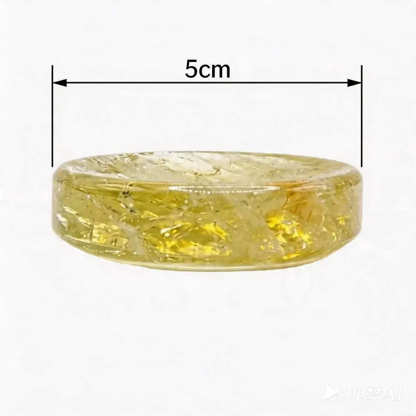 ChiGrove Citrine Crystal Base | Polished Yellow Quartz Healing Jewelry for Women Men - ChiGrove