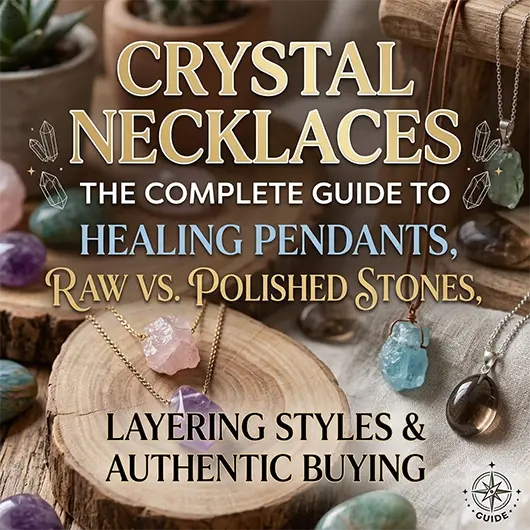 Crystal Necklaces: The Complete Guide to Healing Pendants, Raw vs. Polished Stones, Layering Styles & Authentic Buying