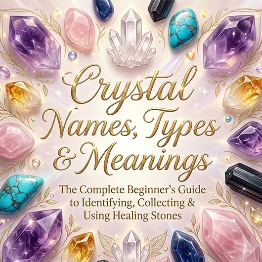 Crystal Names, Types & Meanings: The Complete Beginner's Guide to Identifying, Collecting & Using Healing Stones