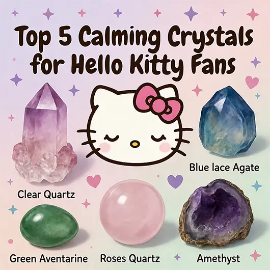 Top 5 Calming Crystals for Hello Kitty Fans