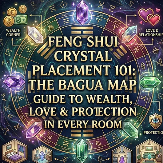 Feng Shui Crystal Placement 101: The Bagua Map Guide to Wealth, Love & Protection in Every Room