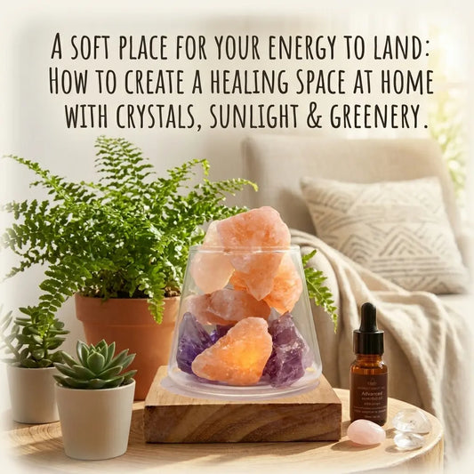 A Soft Place for Your Energy to Land: How to Create a Healing Space at Home With Crystals, Sunlight & Greenery