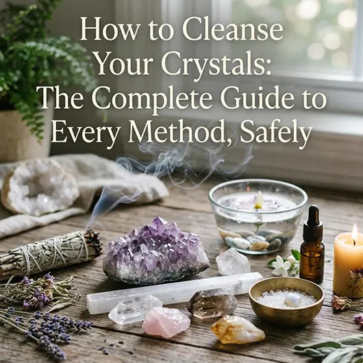How to Cleanse Your Crystals: The Complete Guide to Every Method, Safely