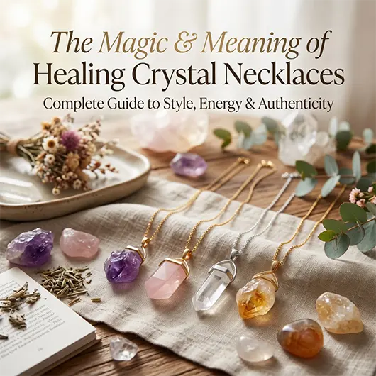 The Magic & Meaning of Healing Crystal Necklaces: Complete Guide to Style, Energy & Authenticity