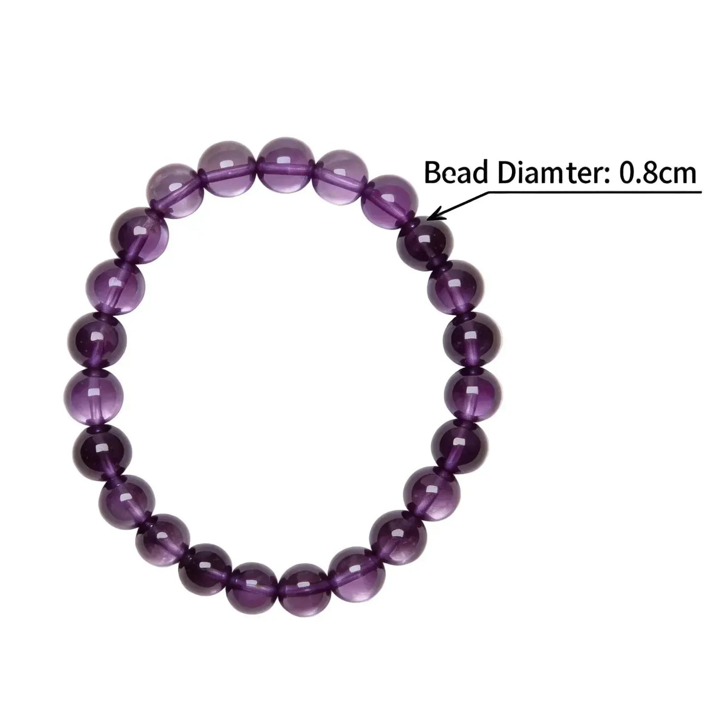 CHIGROVE Natural Amethyst Beaded Bracelet | Healing Crystal Jewelry for Love & Daily Wear - ChiGrove