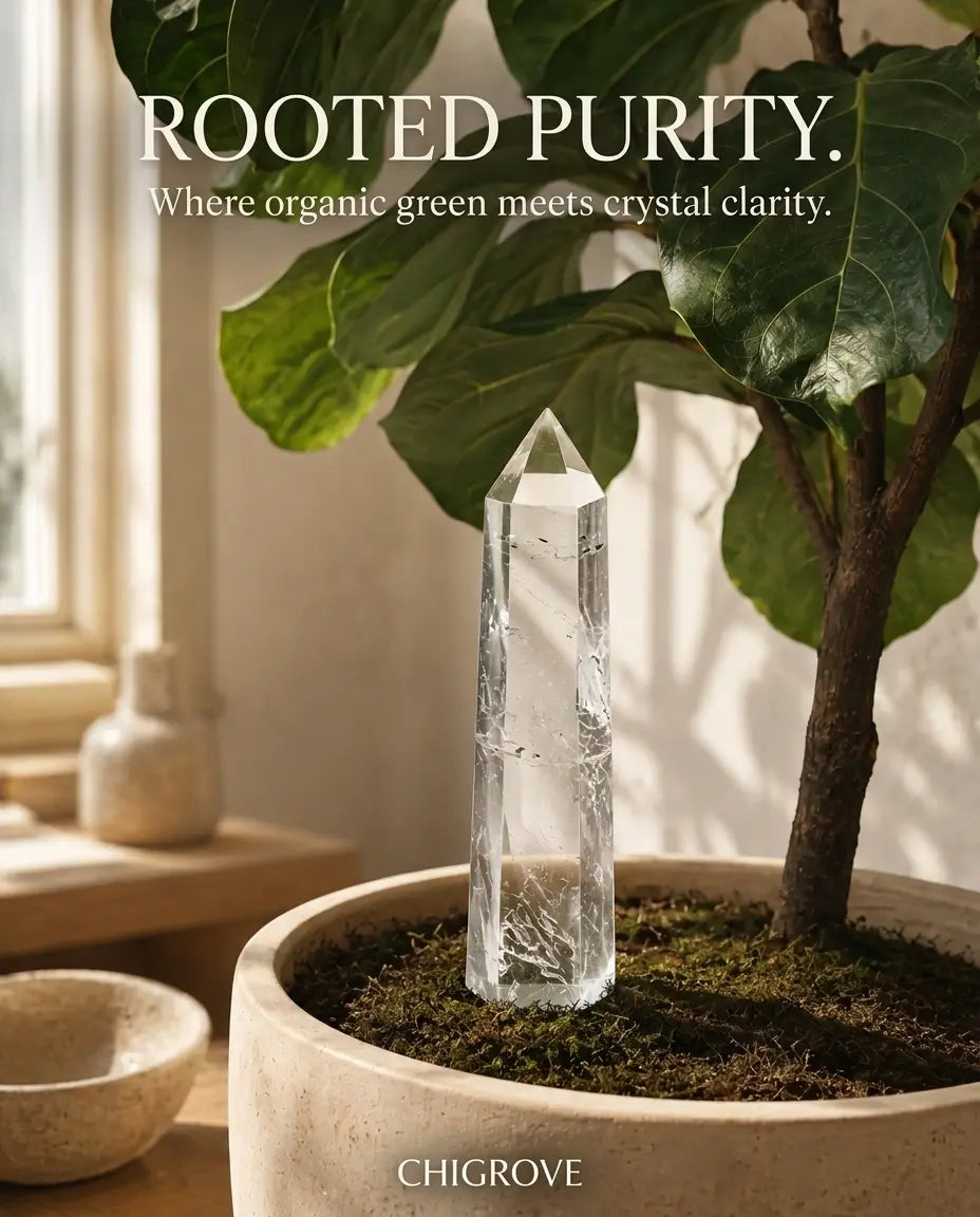 Clear Quartz Crystal Tower | A quiet piece of light for clarity and intention