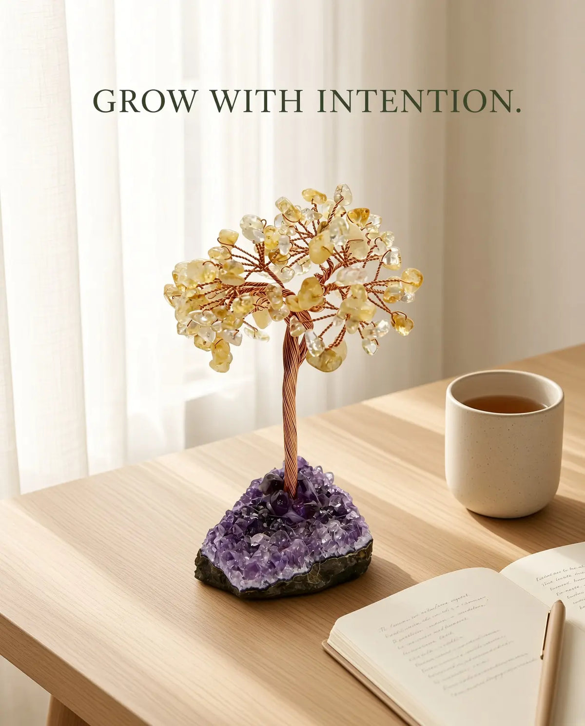 Citrine Crystal Tree | A little reminder of what you're growing toward