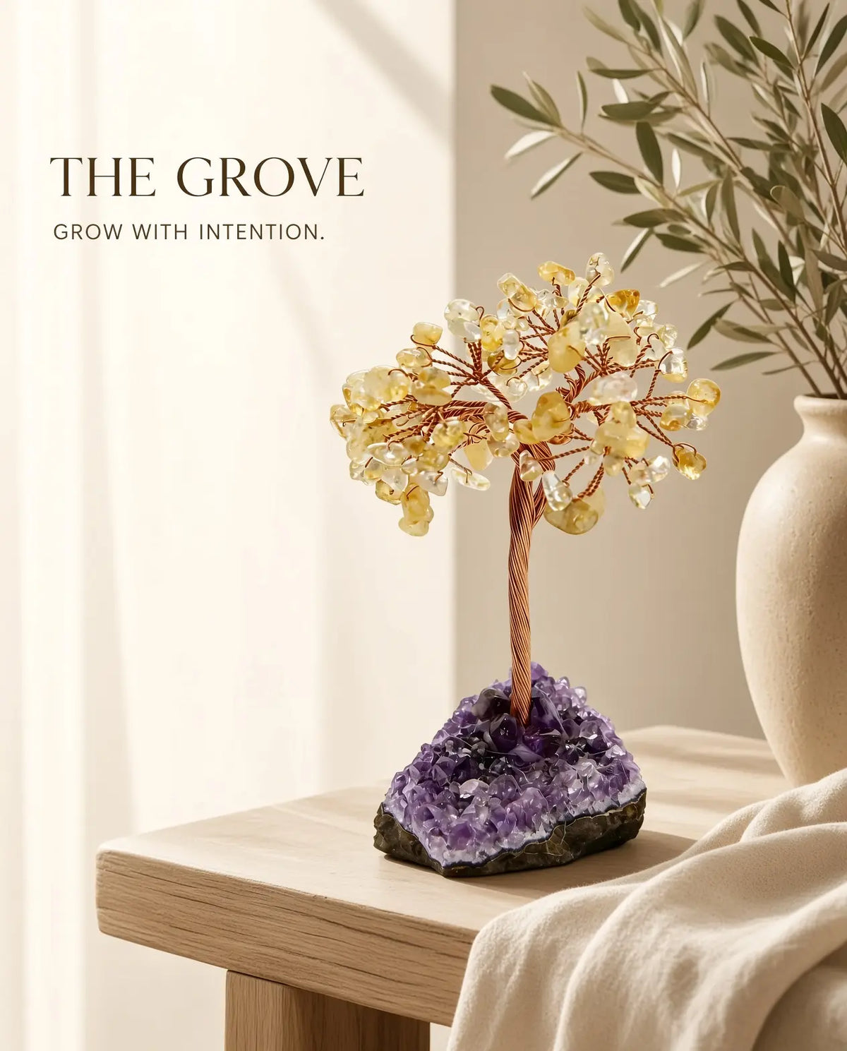 Citrine Crystal Tree | A little reminder of what you're growing toward