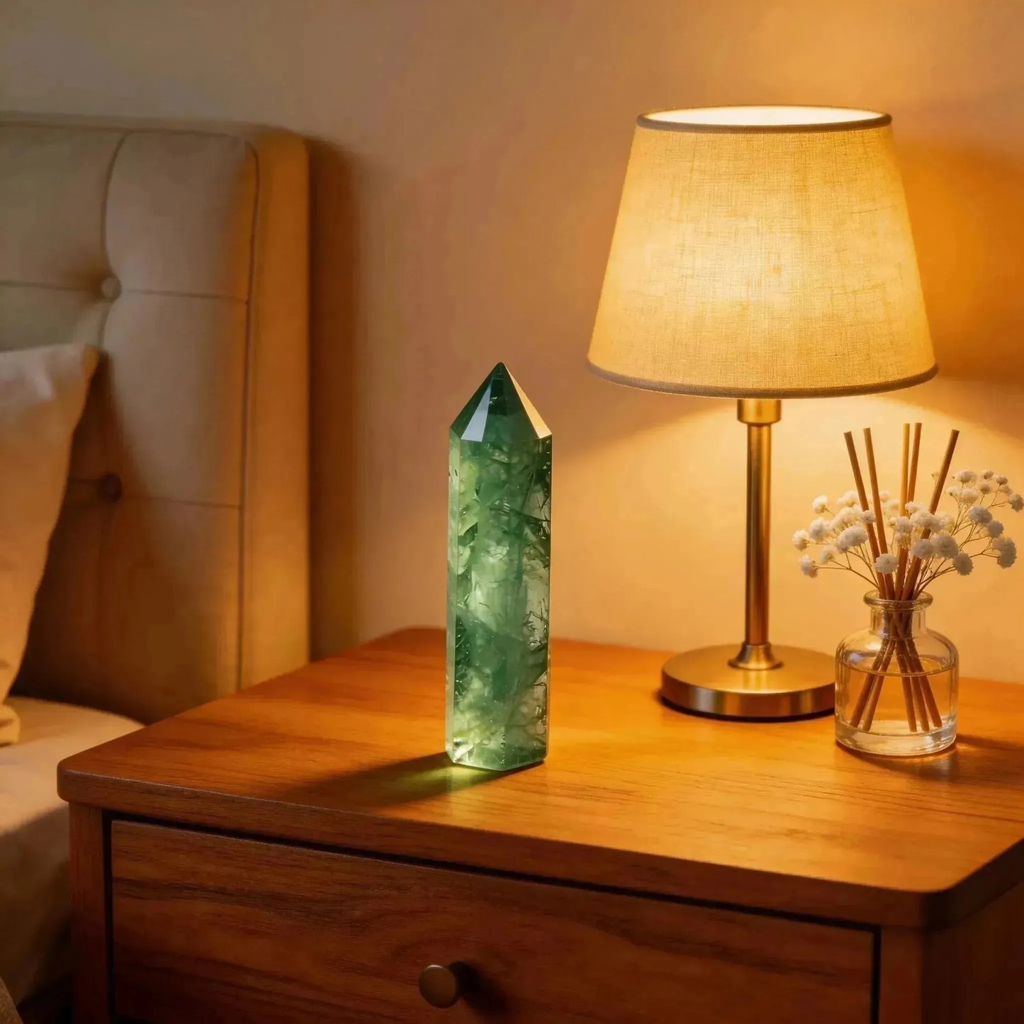 CHIGROVE Natural Green Fluorite Crystal Obelisk | Spiritual Crystal for Protection & Energy Focus - ChiGrove