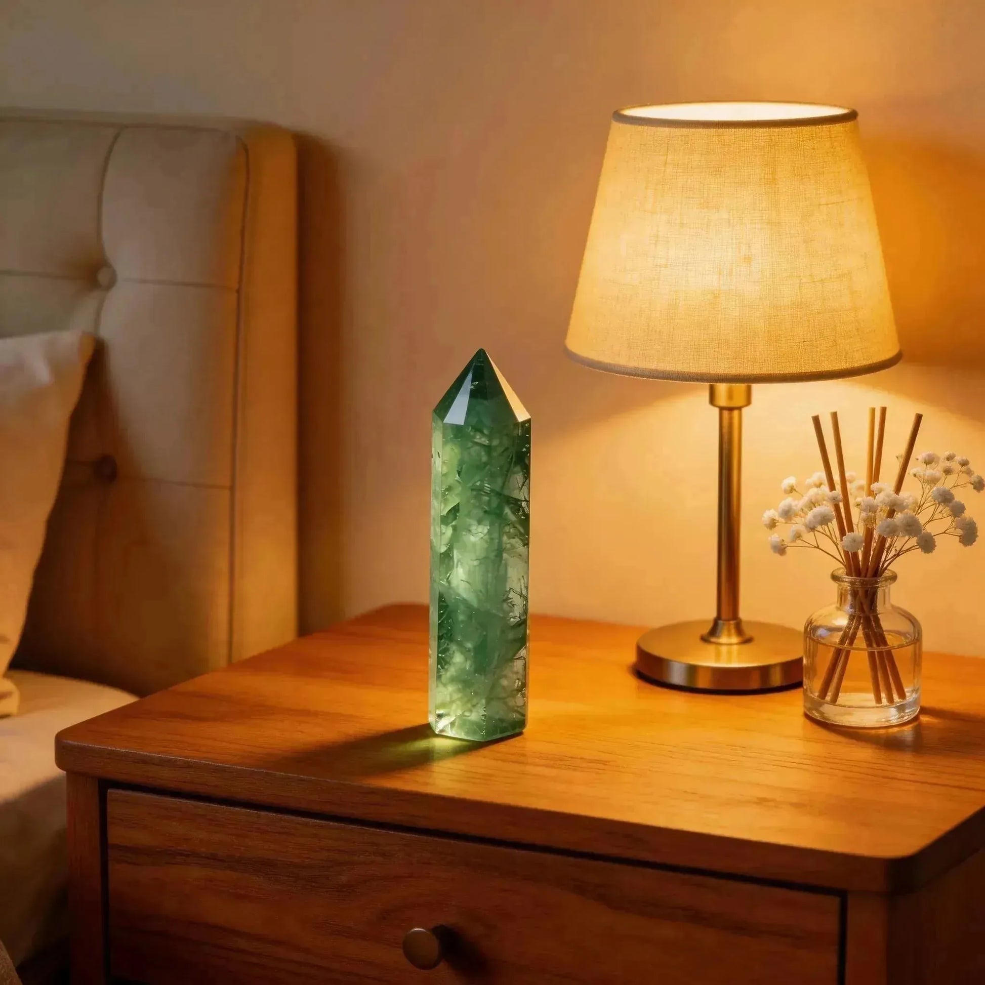 CHIGROVE Natural Green Fluorite Crystal Obelisk | Spiritual Crystal for Protection & Energy Focus - ChiGrove