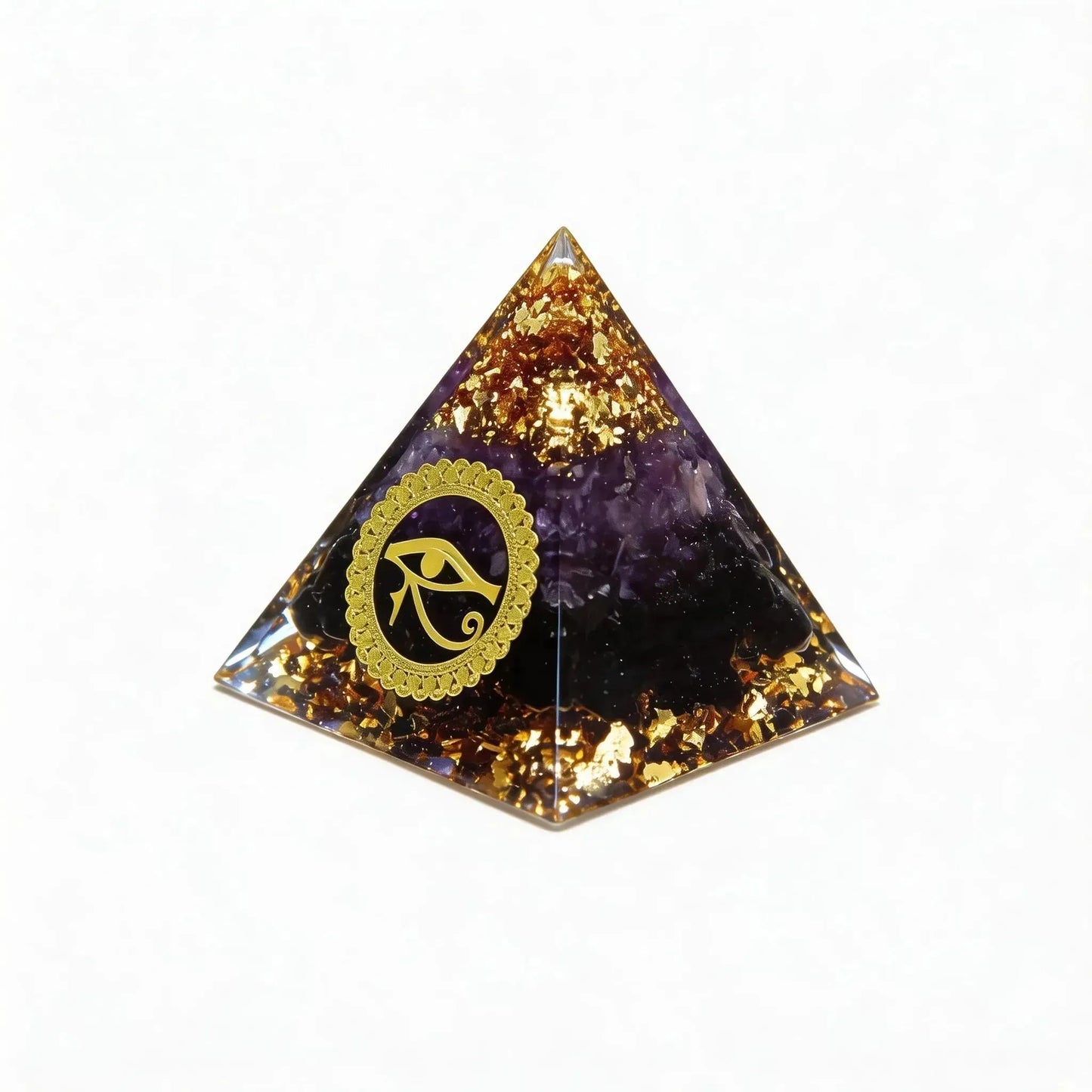 CHIGROVE NaturalEye of Horus Orgone Pyramid | Healing Crystal for Calm & Spiritual Balance - ChiGrove