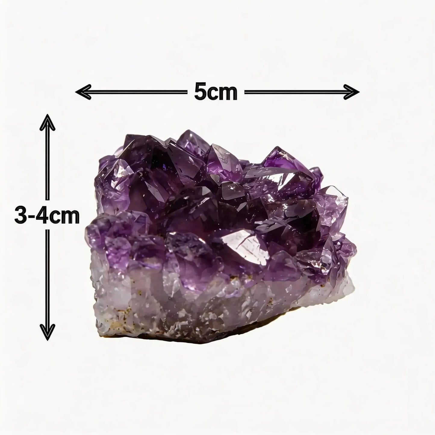 CHIGROVE Natural Amethyst Crystal Cluster | Healing Geode for Meditation & Home Decor - ChiGrove