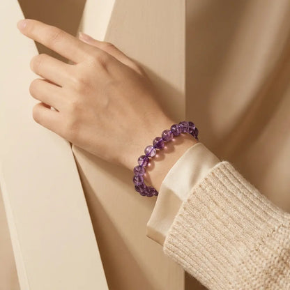 CHIGROVE Natural Amethyst Crystal Bracelet | Crystal Jewelry for Love & Daily Wear