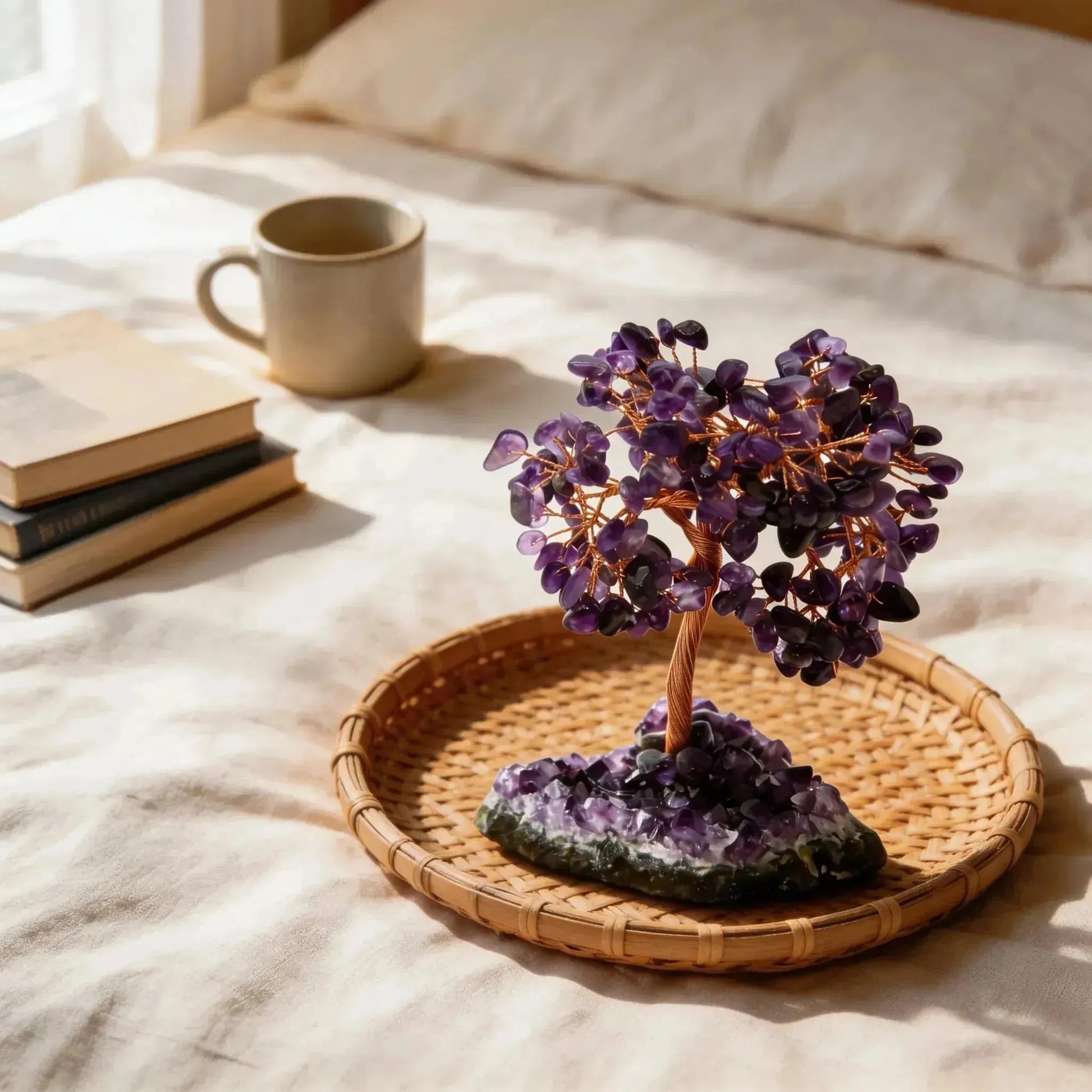 CHIGROVE Natural Amethyst Crystal Tree | Healing Spiritual Decor for Home Office - ChiGrove