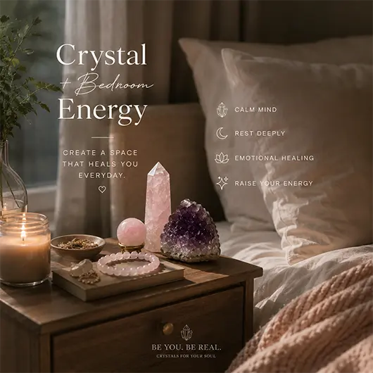 Bedroom Energy Guide: Crystals, Feng Shui Placement & Yin–Yang Formations for Your Sleep Sanctuary