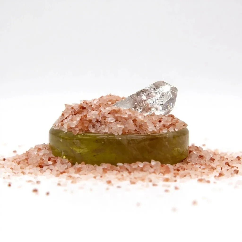 ChiGrove Citrine Crystal Base | Polished Yellow Quartz Healing Jewelry for Women Men - ChiGrove