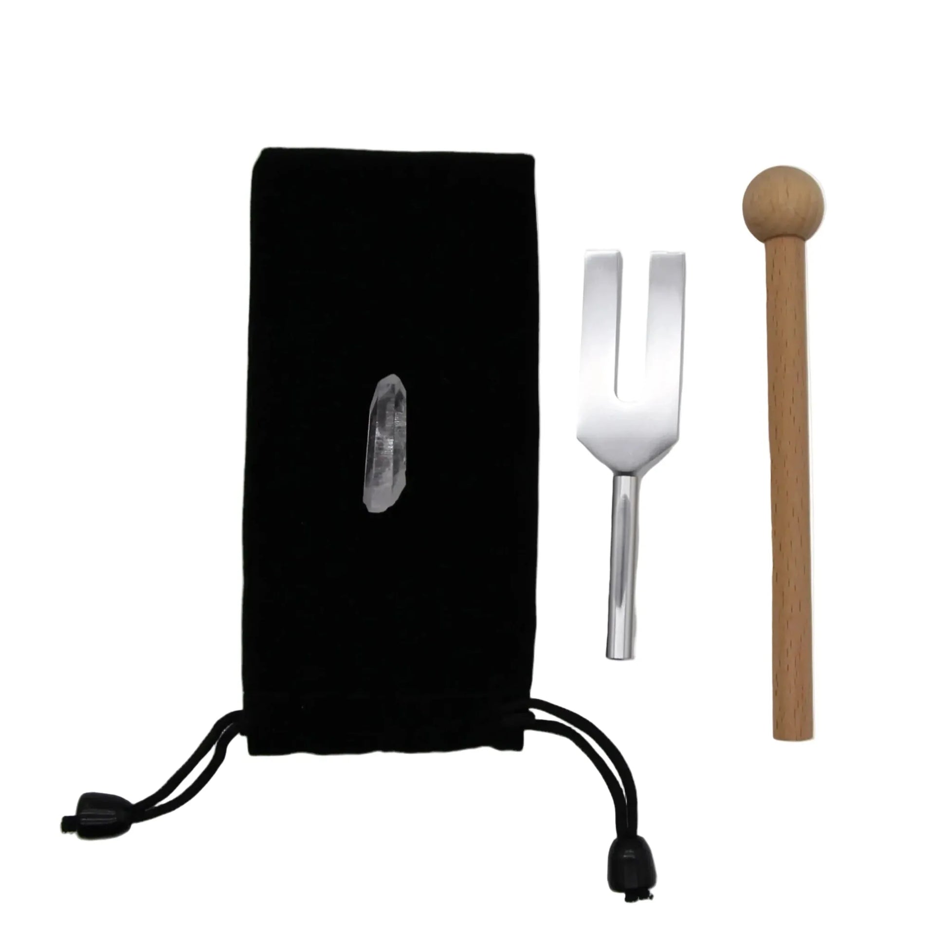 CHIGROVE Clear Quartz Crystal Tuning Fork Set for Sound Healing | Chakra Balancing - ChiGrove