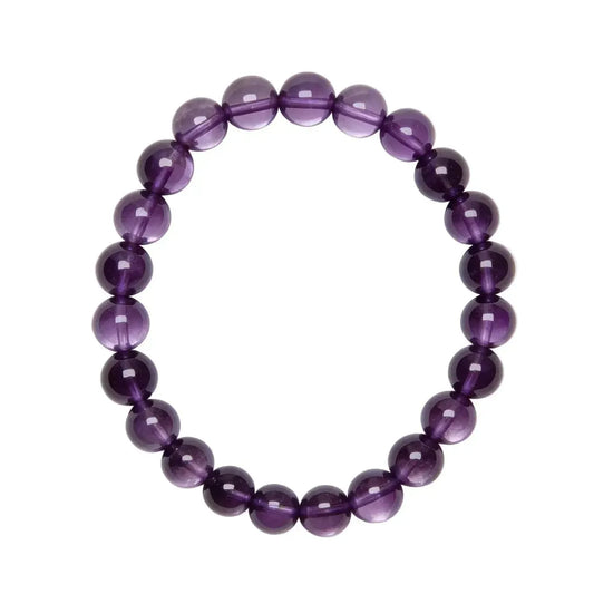 CHIGROVE Natural Amethyst Beaded Bracelet | Healing Crystal Jewelry for Love & Daily Wear - ChiGrove