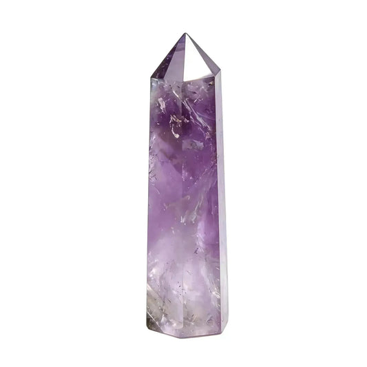 CHIGROVE Natural Amethyst Crystal Obelisk | Spiritual Crystal for Protection & Energy Focus - ChiGrove