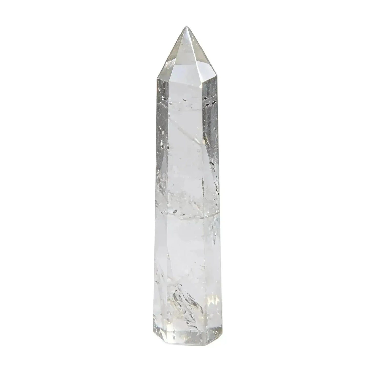 CHIGROVE Natural Clear Quartz Crystal Obelisk | Spiritual Crystal for Protection & Energy Focus - ChiGrove