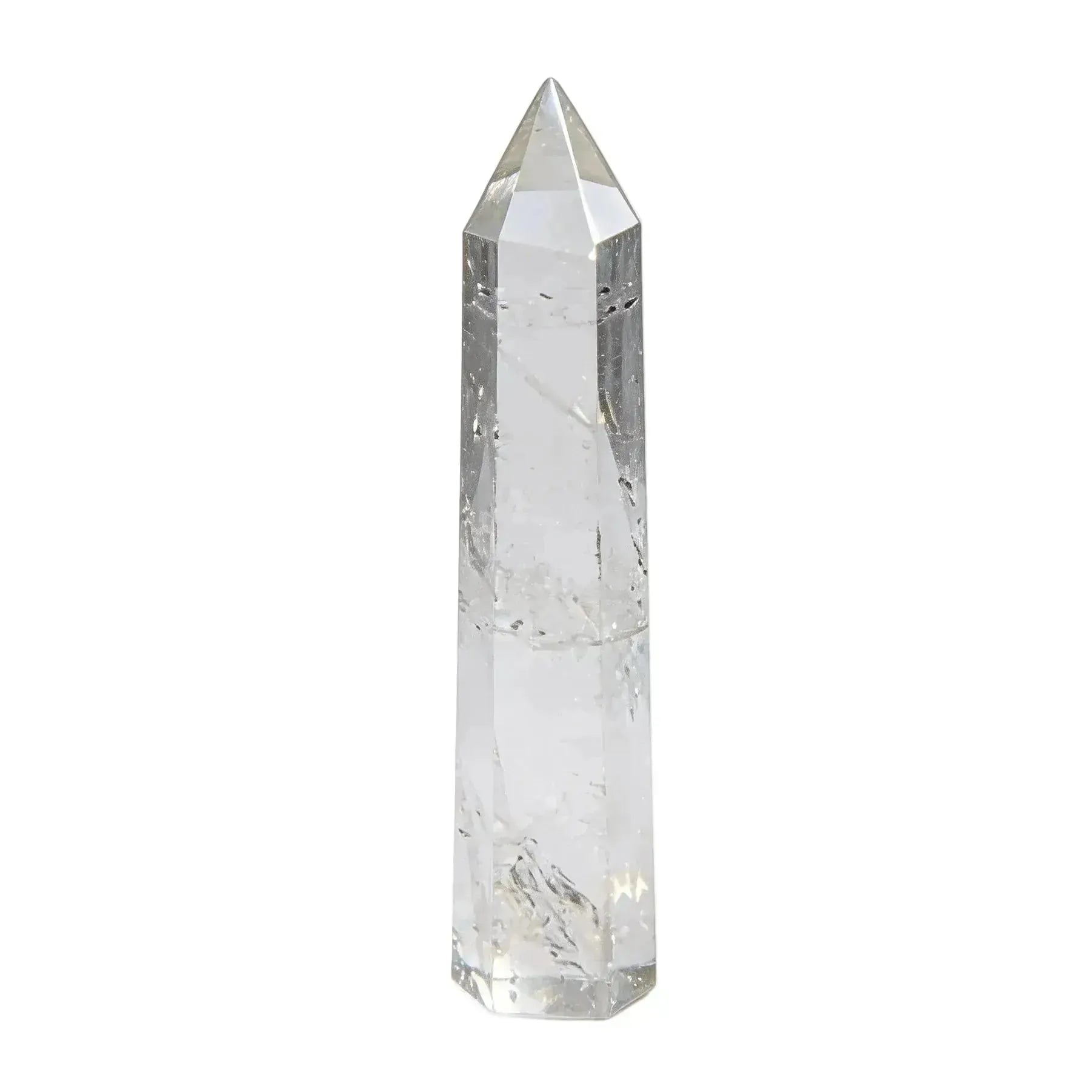 CHIGROVE Natural Clear Quartz Crystal Obelisk | Spiritual Crystal for Protection & Energy Focus - ChiGrove