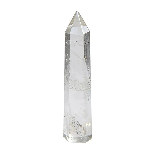 CHIGROVE Natural Clear Quartz Crystal Obelisk | Spiritual Crystal for Protection & Energy Focus