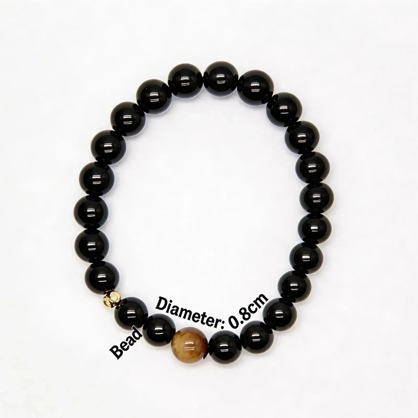 CHIGROVE Natural Obsidian & Tiger's Eye Bracelet | Healing Crystal Jewelry for Love & Daily Wear - ChiGrove