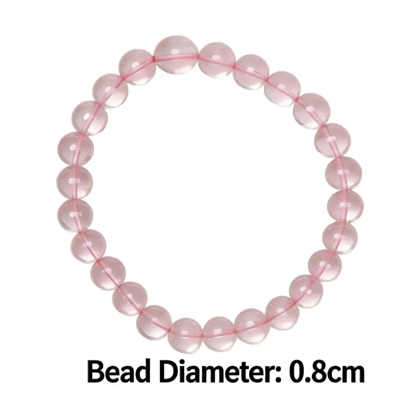 CHIGROVE Natural Rose Quartz Bracelet | Healing Crystal Jewelry for Love & Daily Wear - ChiGrove