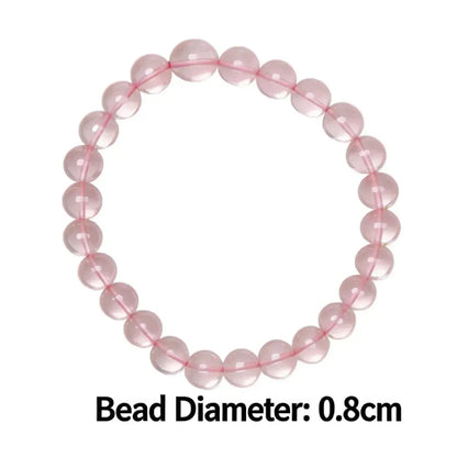 CHIGROVE Natural Rose Quartz Bracelet | Healing Crystal Jewelry for Love & Daily Wear - ChiGrove