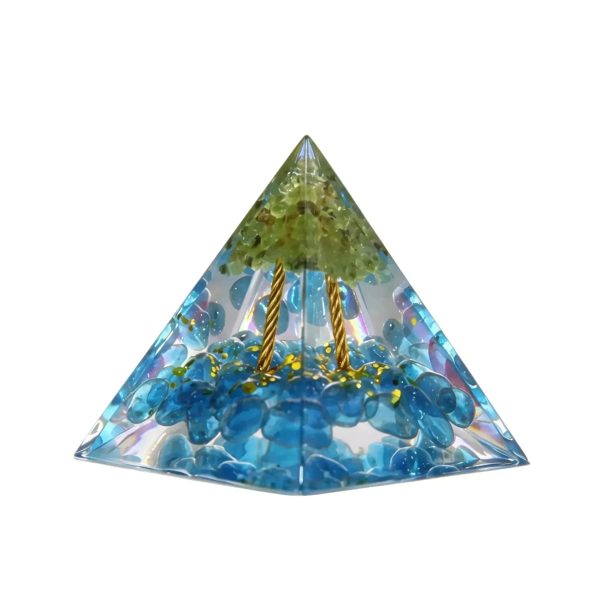 CHIGROVE Natural Tree of Life Orgone Pyramid | Healing Crystal for Calm & Spiritual Balance - ChiGrove