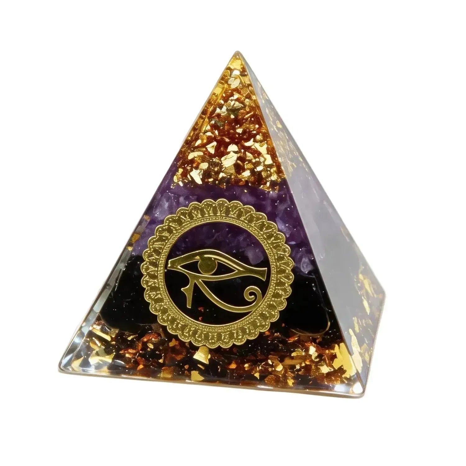 CHIGROVE NaturalEye of Horus Orgone Pyramid | Healing Crystal for Calm & Spiritual Balance - ChiGrove
