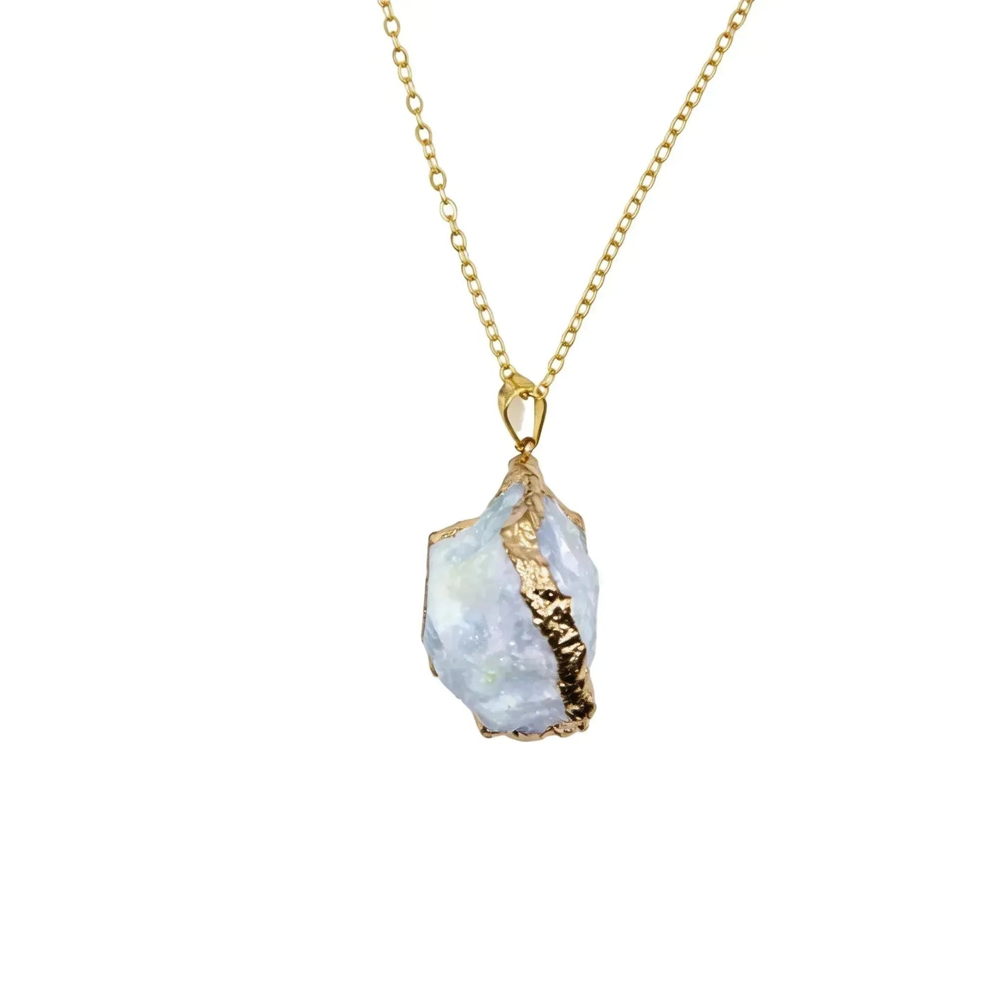 CHIGROVE Raw Aquamarine Crystal Necklace | Healing Jewelry for Women Self - Care Gifts - ChiGrove