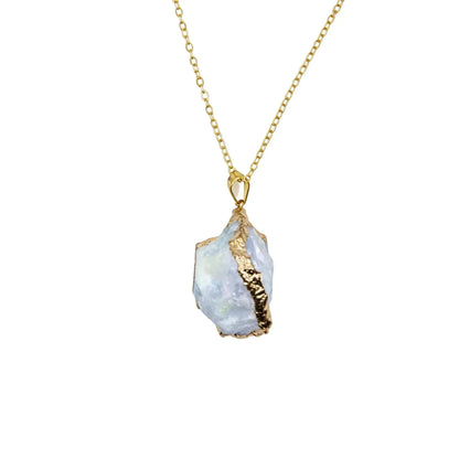 CHIGROVE Raw Aquamarine Crystal Necklace | Healing Jewelry for Women Self - Care Gifts - ChiGrove