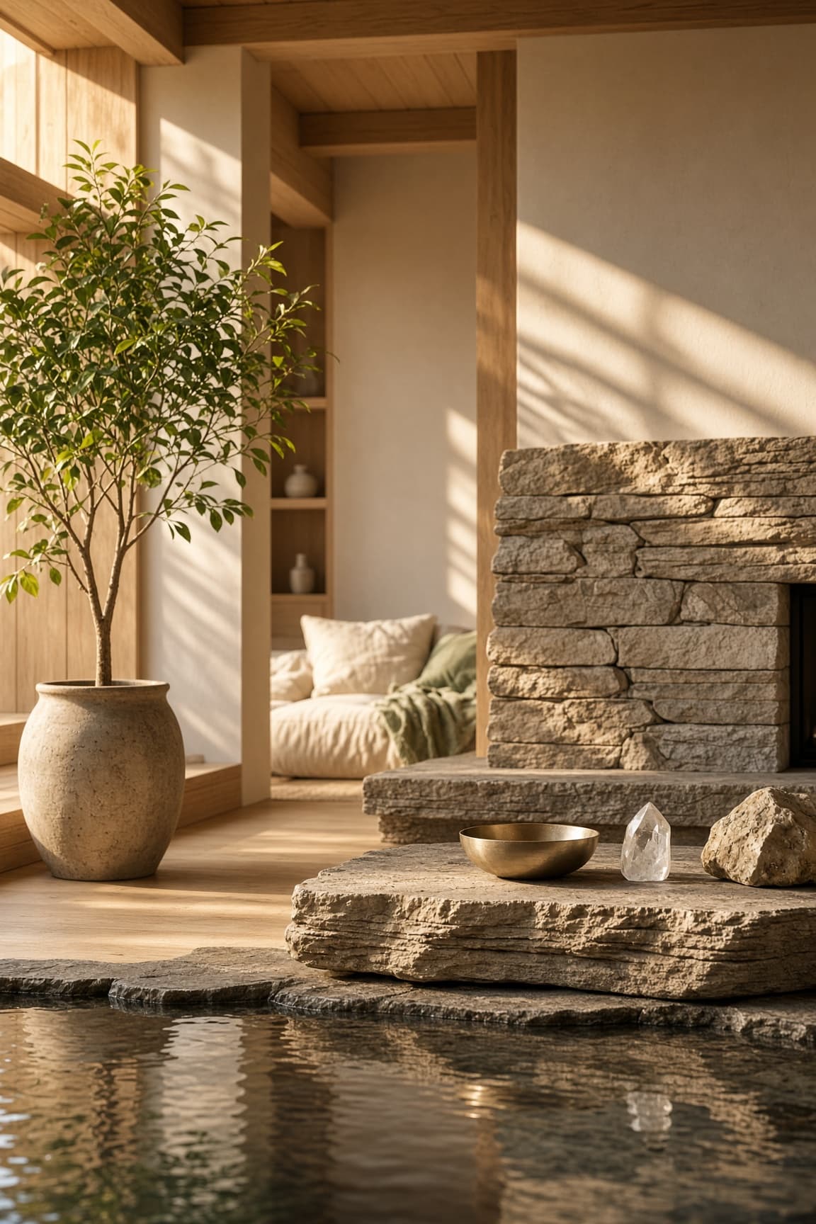 Living room materials and flow