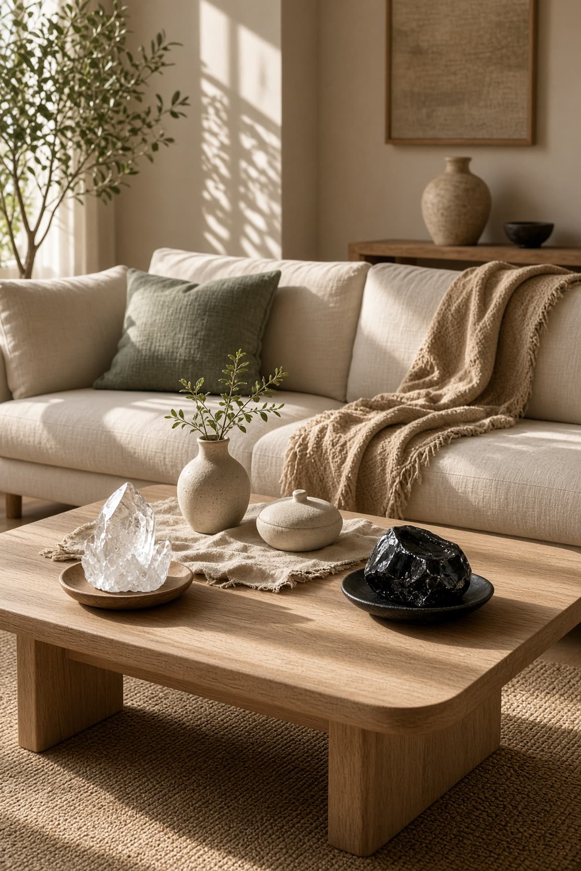 Living room in soft contrast